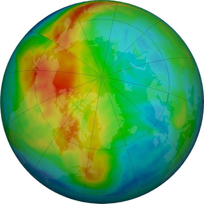 Arctic ozone map for 17 December 2017